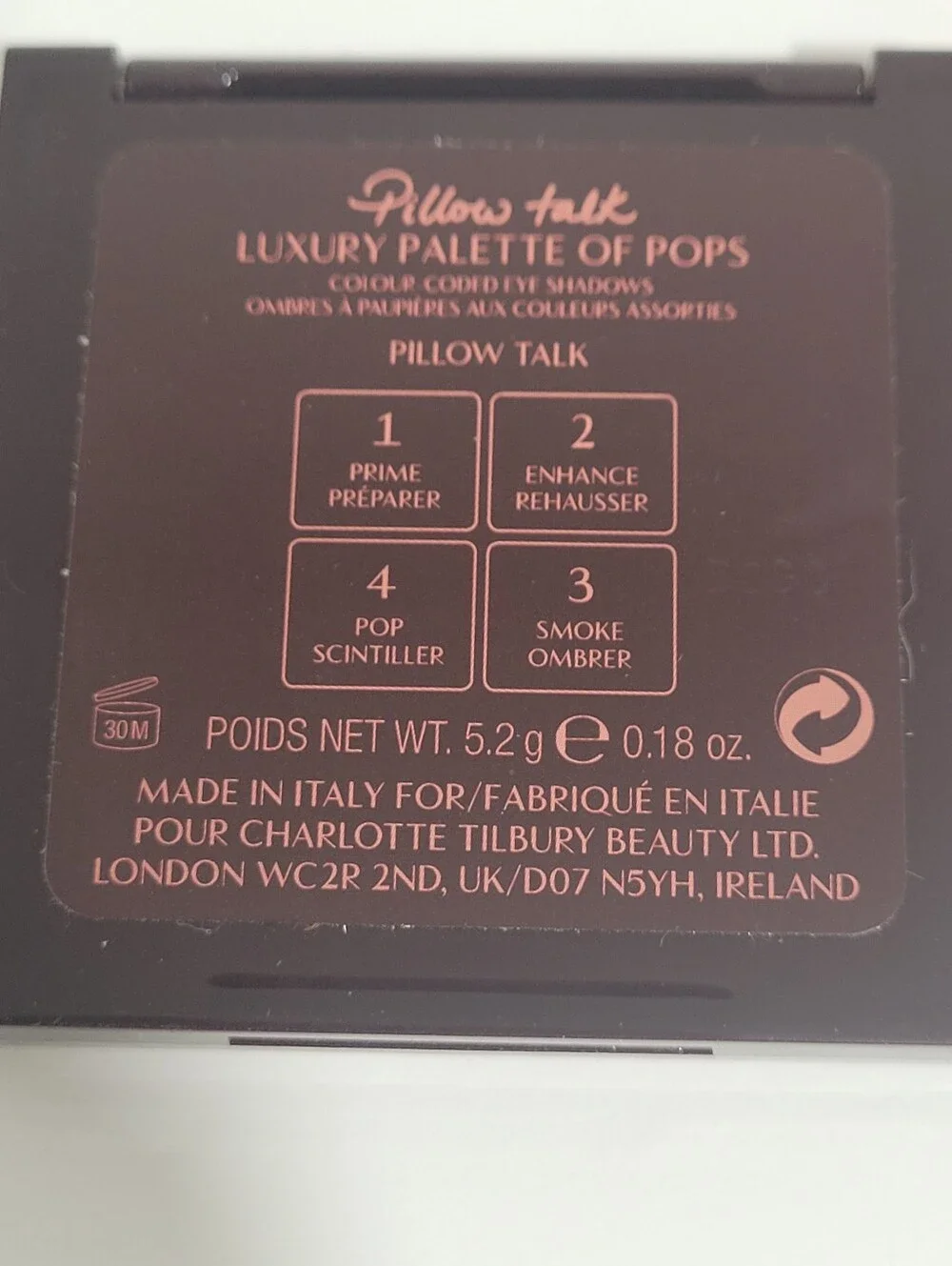 Charlotte Tilbury Luxury Palette Of Pops Eyeshadow Collection ❤️ Pillow Talk